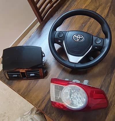 1. Toyota Steeringl. . . 2. AC vent BLACK. . . 3. Corolla 11-14 LEFT Light