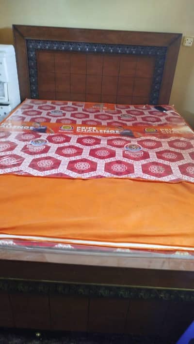 double bed with mattress for sale urgent