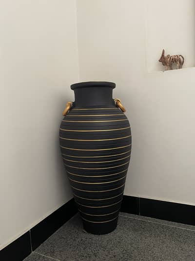Black Floor Vase