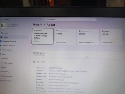 HP laptop I 5 6 gen 512 ssd 8gb ram