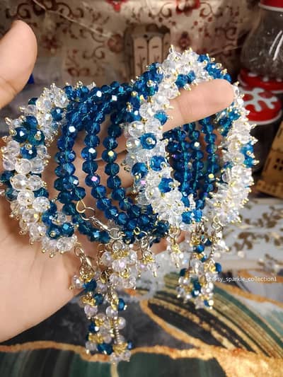 crystal breclete Gajra set