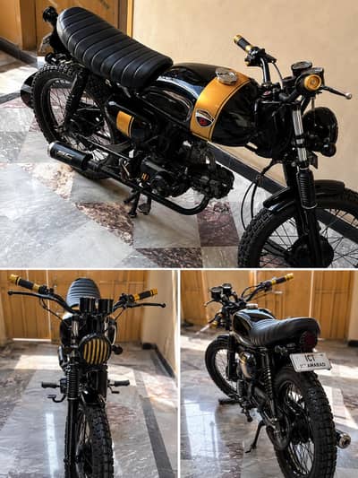 Honda CD70 2016 Custom Cafe Racer | Islamabad Number | Documents