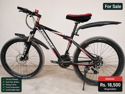 Eurobike Mountain Bicycle 26 Inch – Disc Brakes & Suspension