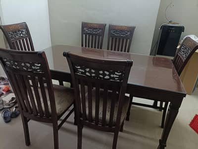 wooden dining table