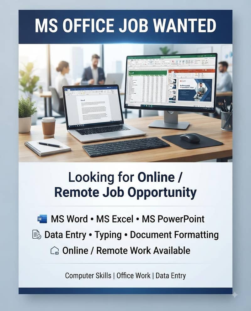 MS Office Assistant / Data Entry Operator 0