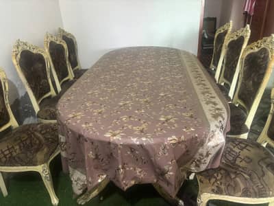 8 Chairs Dining Set Available for sale