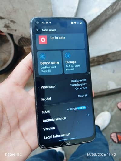 One Plus Nord N200 mobail all working me hai 4 64 hai