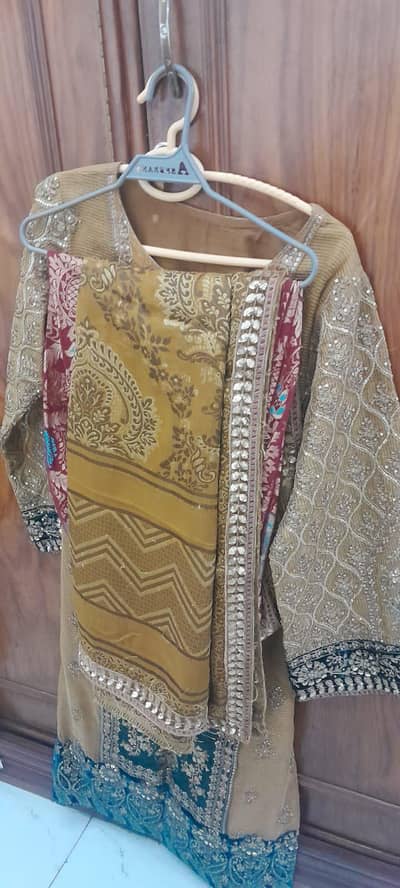 just one time used original maria b fancy suit
