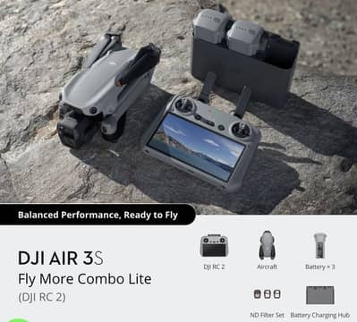 DJI AIR 3S Fly More Combo Barely Used