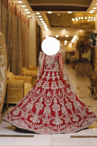 Bridal Lehnga, Bridal Dress, Barat Dress, Red Lehnga