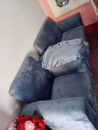 Blue colour 7 Seater sofa sets