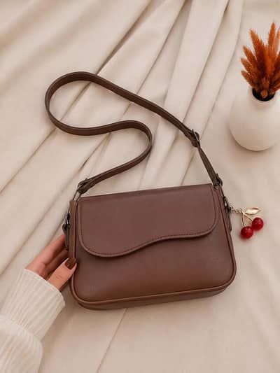 Girl's Leather Plain Purse