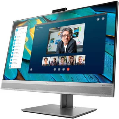 hp boderless monitor with build in pop up web cam and speakers