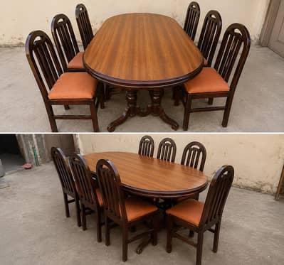 6 Seater Wooden Dining Table Set – Beautiful & Durable