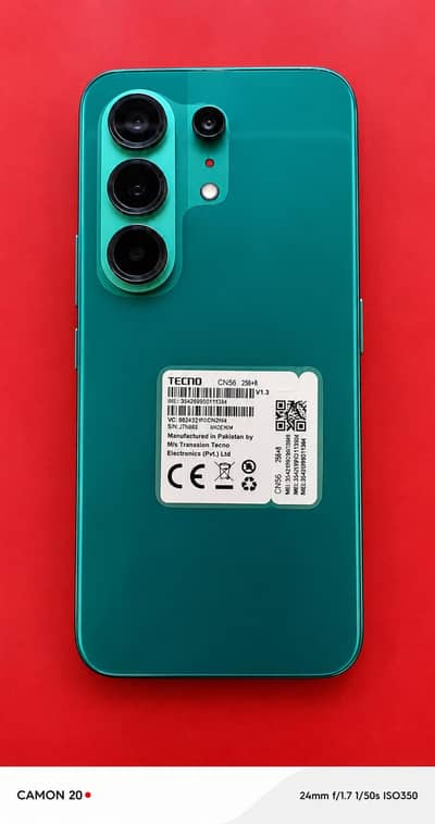 Tecno camon 50 pro  TecnCamon 50 Pro 8/256GB – Like New – 90,000 PJ