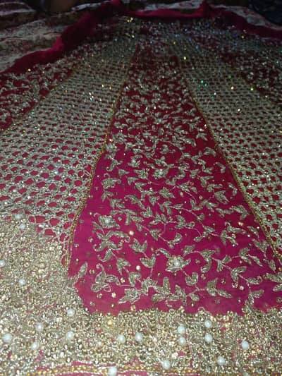 bridal lehenga with peplum and dupta