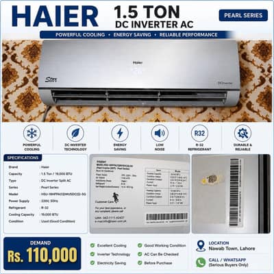 Haier 1.5 Ton DC Inverter AC
