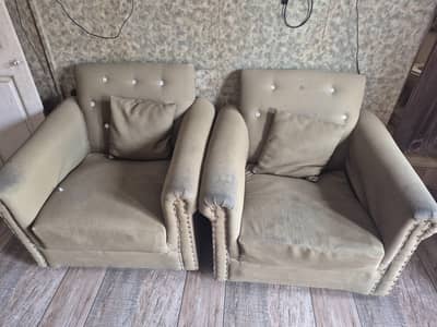 6 seater sofa set,  4 connected seat with 2 single sofa set