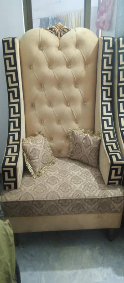 two high back chairs Versace Design