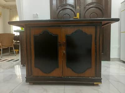 Wooden iron stand
