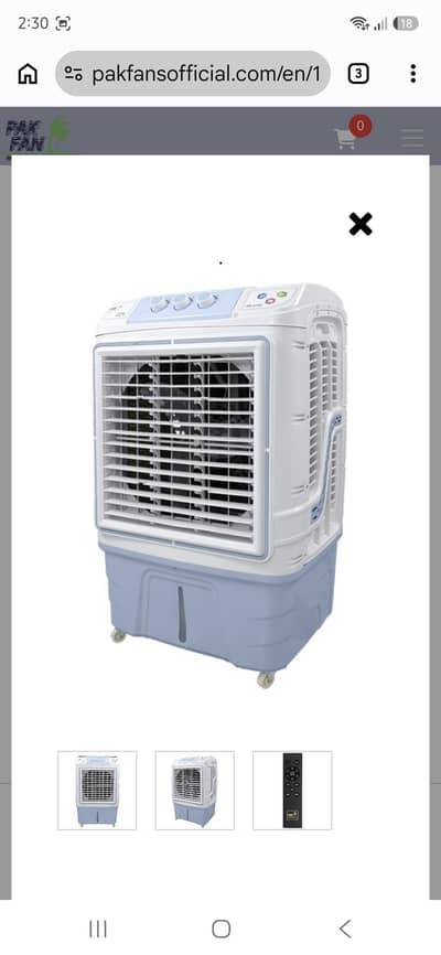 PAK FAN AIR COOLER ONLY 1 TYM USED. .