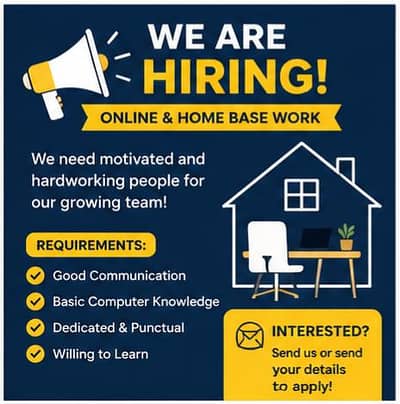 WE ARE HIRING MALE AND FEMALE STAFF FOR PART TIME WORK AND OFFICE WORK