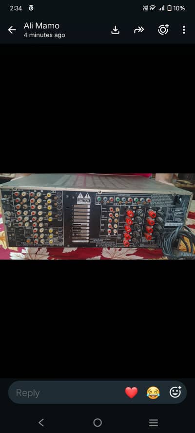 3802 avr recciver 7.1 channel pr channel output 110 w