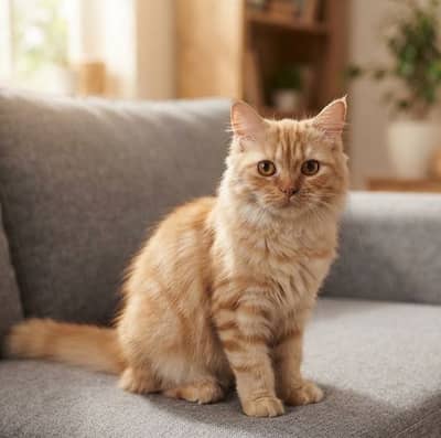 Brown Triple coated Persian Cat