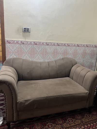 Light Chocolate Color Sofa Set