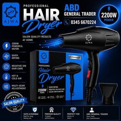 AJWA Professional Hair Dryer 2200W