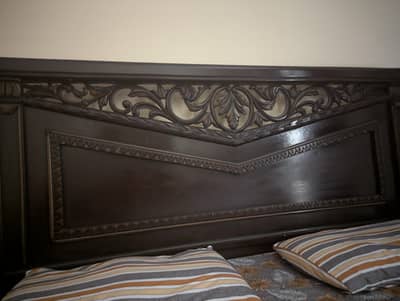 wooden bed with excellent condition