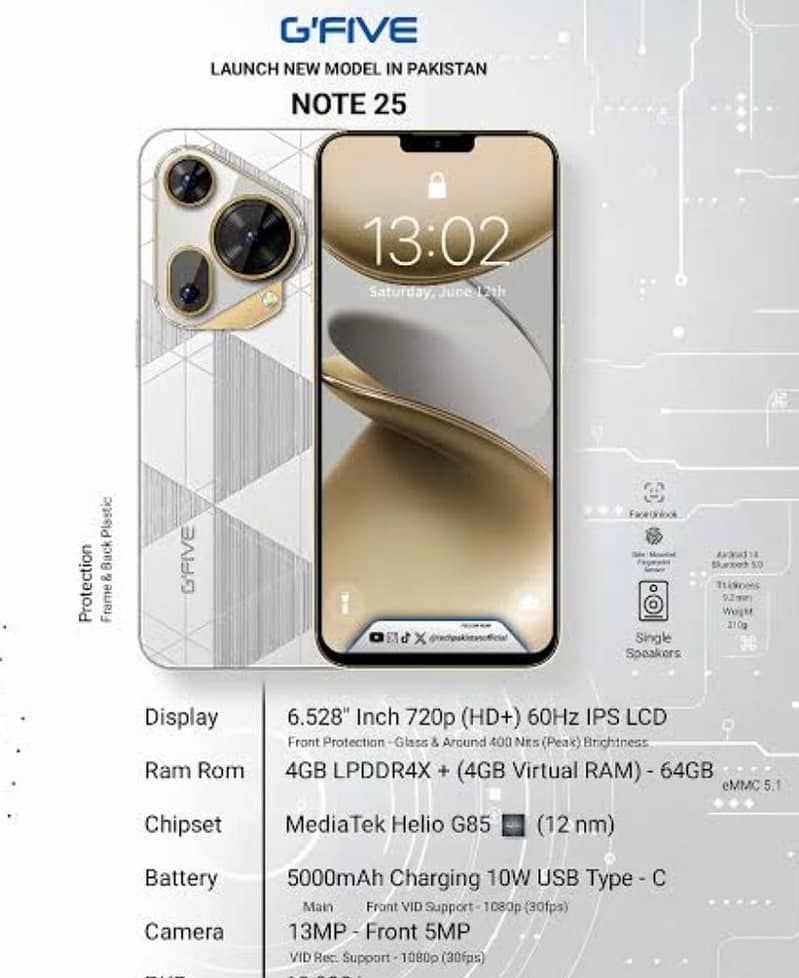 G'Five Note 25 1