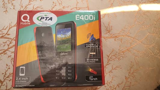 QMobile E400i Box Pack Official PTA Dual Sim Memory Card