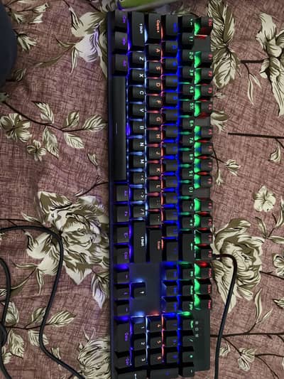 RGB mechanical keyboard for sale blue keys