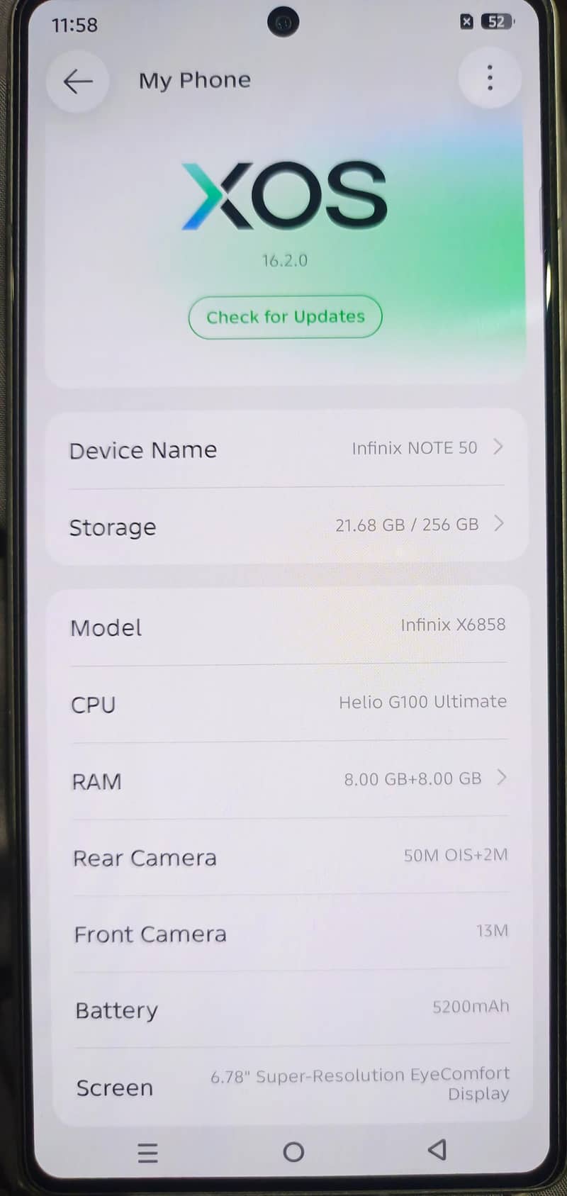 Infinix Note 50 0