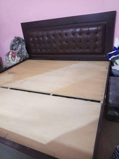 High quality wooden bed with mattress