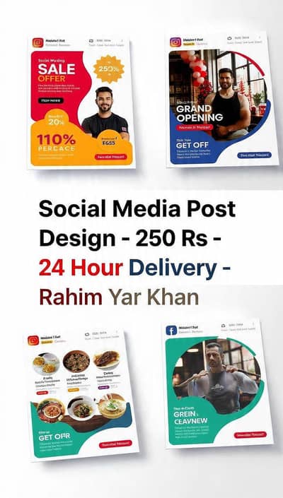 Professional Logo & Social Media Post Design