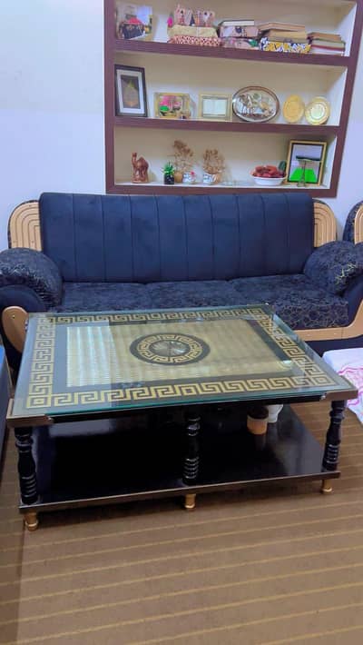Black sofa set