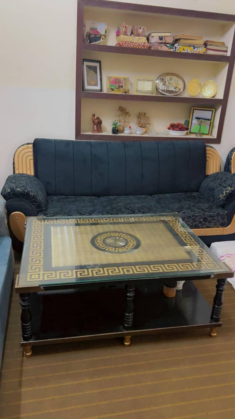 Black sofa set 1