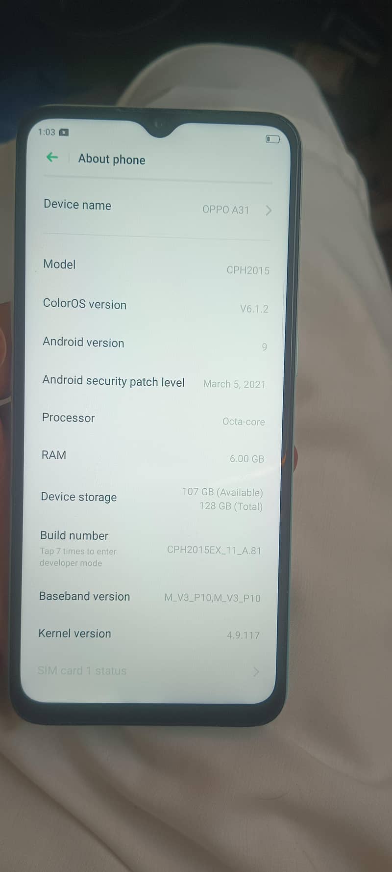 OPPO A31 5