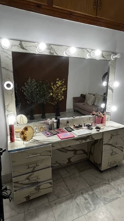 Makeup Vanity with lights 6x4 ft.