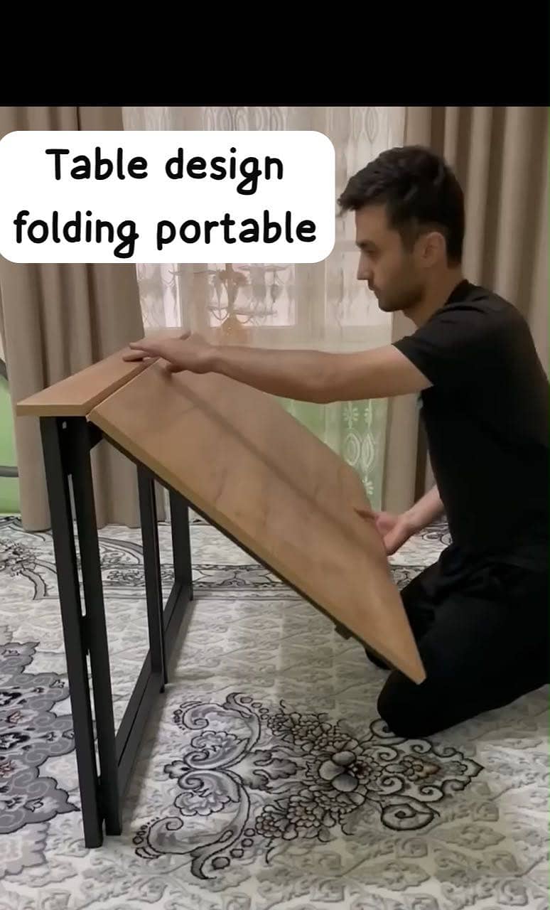 foldable portable office table study computer 4