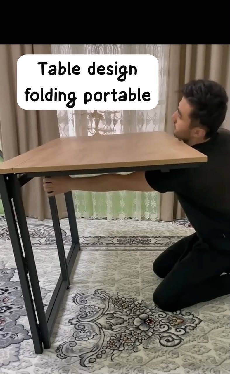 foldable portable office table study computer 5