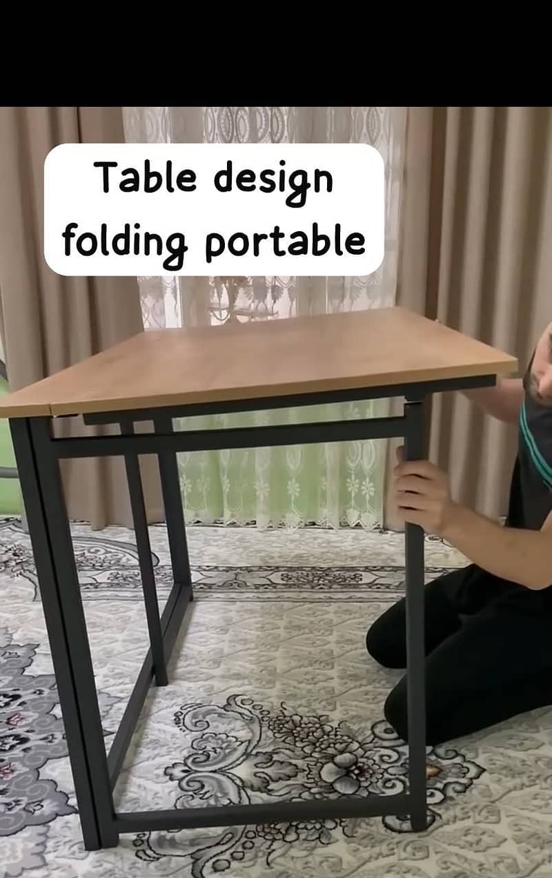 foldable portable office table study computer 6