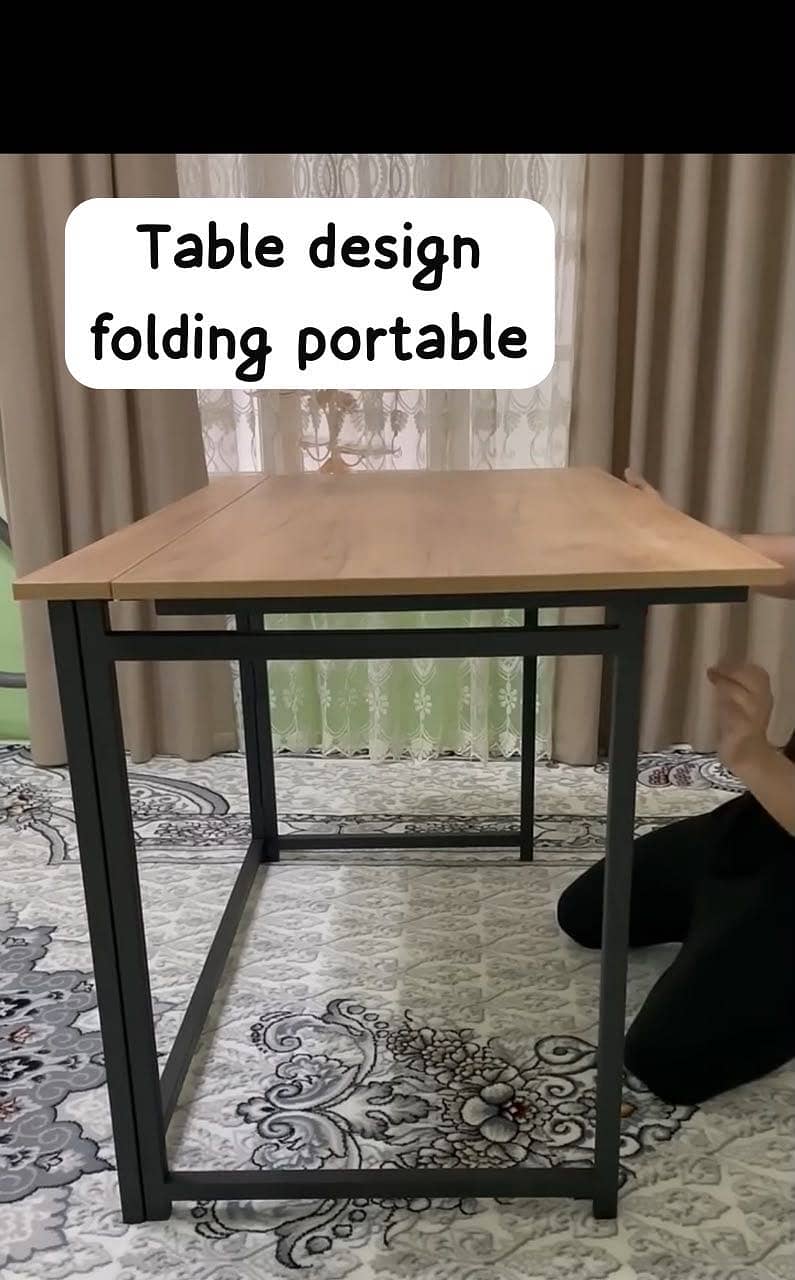 foldable portable office table study computer 7