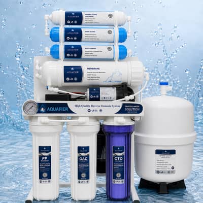7-Stage Aquafier Domestic RO Water Purification Unit