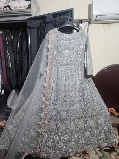 Walima Maxi with trouser And Dupta And Bag