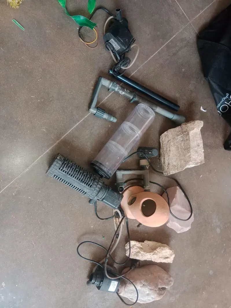 Fish aquarium with accessories for sale (used) — photo 11