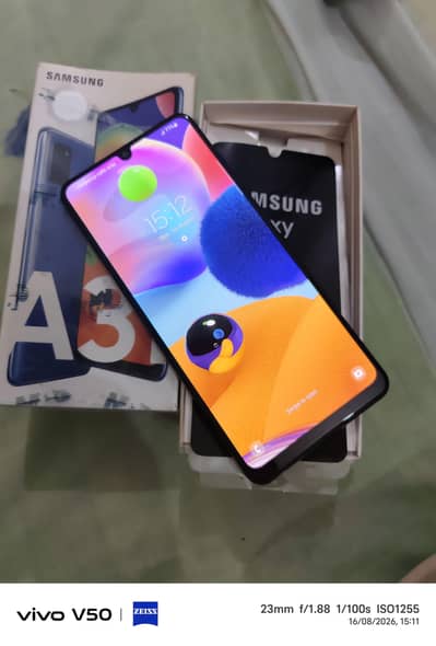 Samsung Mobile A31 with box