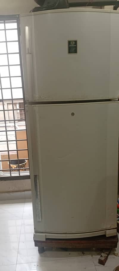 Dawlance fridge and freezer double door with stabilizer and stand